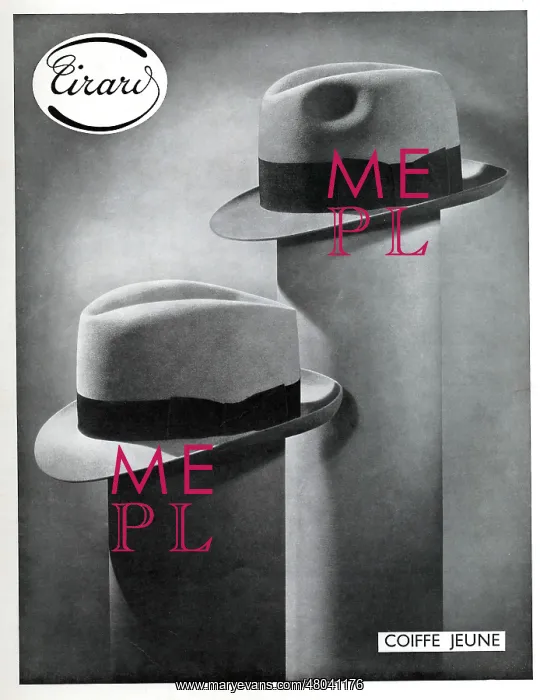 : Magazine Advertisement for Eirard hats : Magazine Advertisement for Eirard hats