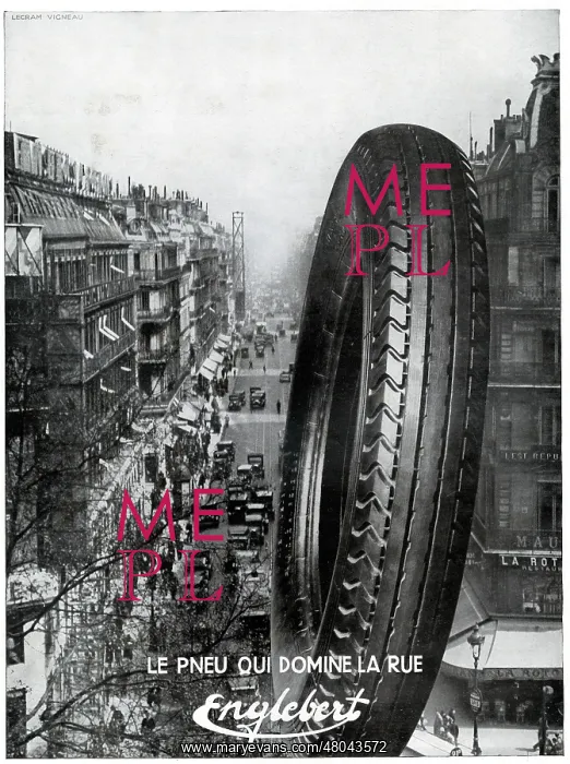 : Magazine Advertisement for Englebert tyres : Magazine Advertisement for Englebert tyres