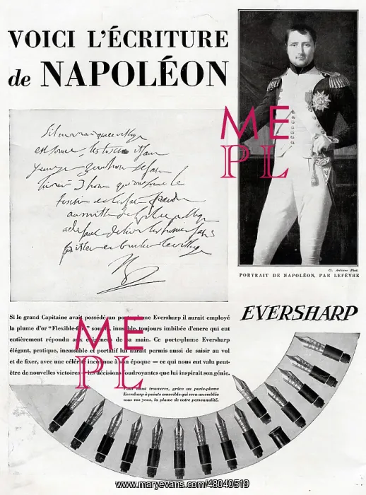 : Magazine Advertisement for Eversharp pen nibs : Magazine Advertisement for Eversharp pen nibs