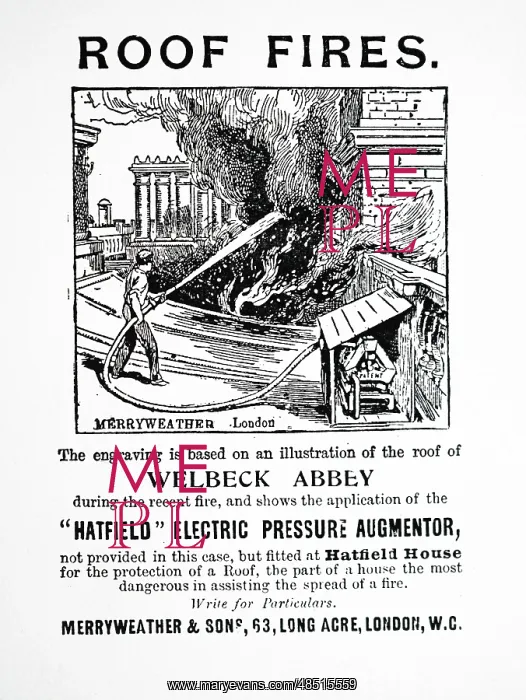: Magazine advertisement for fire fighting equipment : Magazine advertisement for fire fighting equipment