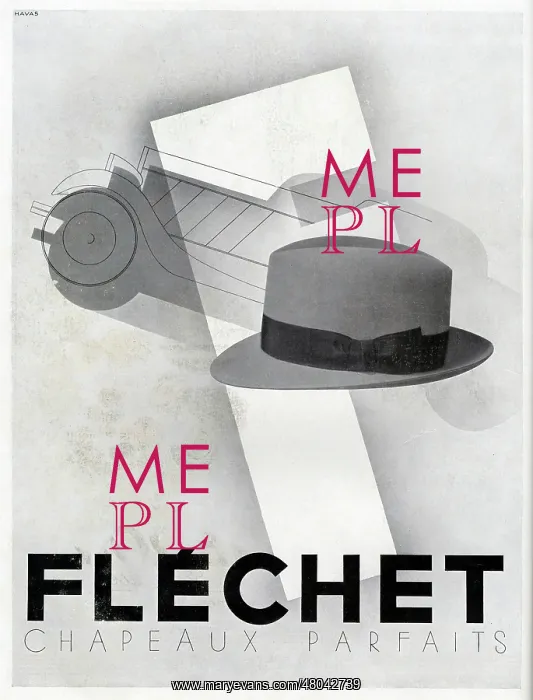 : Magazine Advertisement for Flechet hats : Magazine Advertisement for Flechet hats