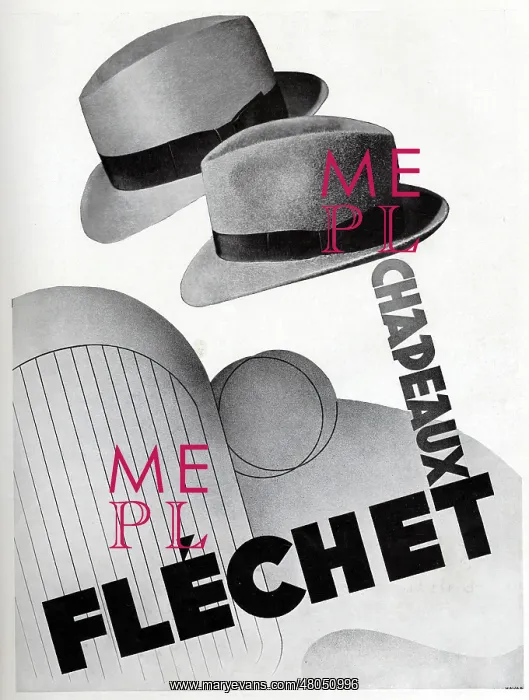 : Magazine Advertisement for Flechet hats : Magazine Advertisement for Flechet hats