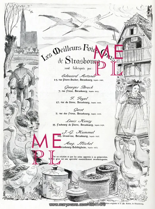 : Magazine Advertisement for foie gras : Magazine Advertisement for foie gras