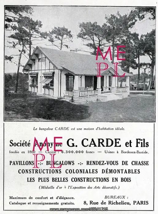 : Magazine Advertisement for G. Carde construction : Magazine Advertisement for G. Carde construction