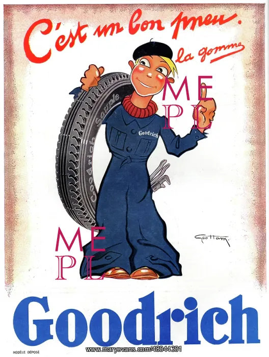 : Magazine Advertisement for Goodrich tyres : Magazine Advertisement for Goodrich tyres