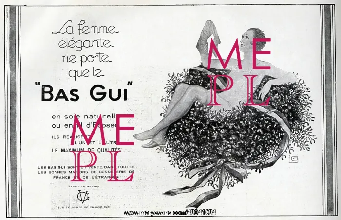 : Magazine Advertisement for Gui stockings : Magazine Advertisement for Gui stockings