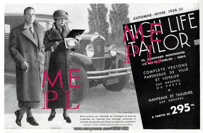 : Magazine Advertisement for High Life Tailor : Magazine Advertisement for High Life Tailor