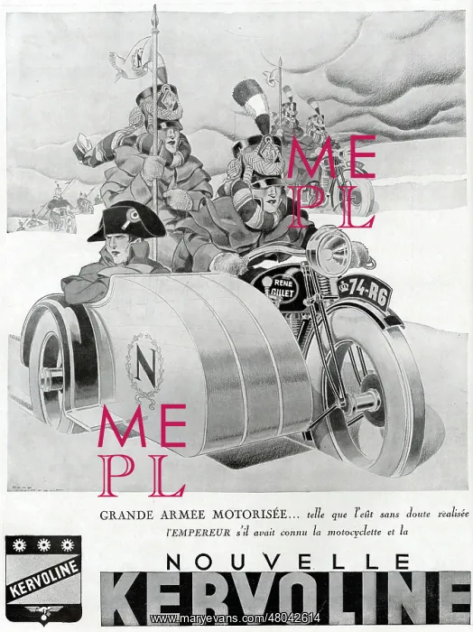 : Magazine Advertisement for Kervoline motor oil : Magazine Advertisement for Kervoline motor oil