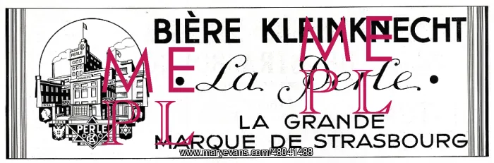  : Magazine Advertisement for La Perle beer