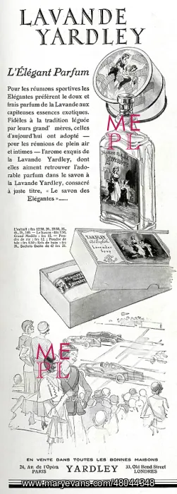 : Magazine Advertisement for Lavande Yardley : Magazine Advertisement for Lavande Yardley