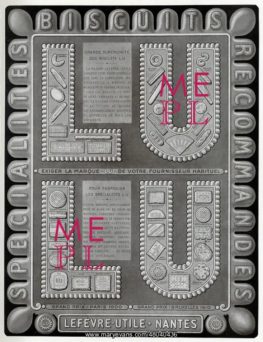 : Magazine Advertisement for Lu biscuits : Magazine Advertisement for Lu biscuits