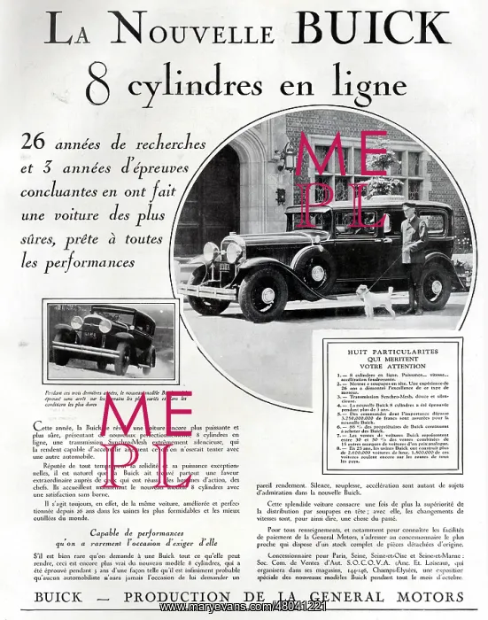 : Magazine Advertisement for the new Buick car : Magazine Advertisement for the new Buick car