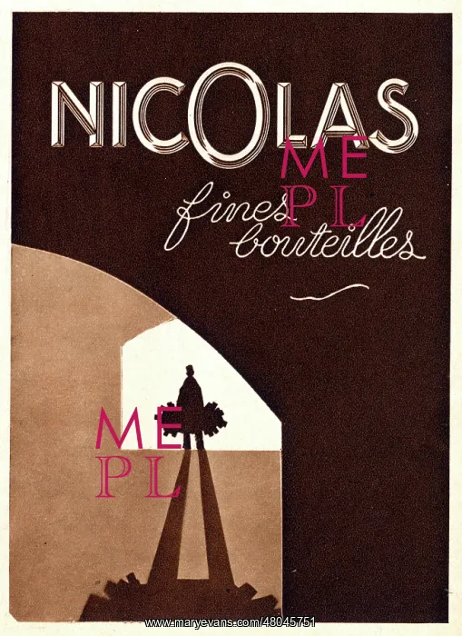: Magazine Advertisement for Nicolas wines : Magazine Advertisement for Nicolas wines