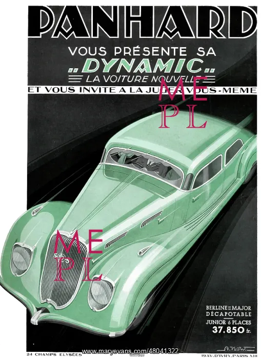 : Magazine Advertisement for Panhard cars : Magazine Advertisement for Panhard cars