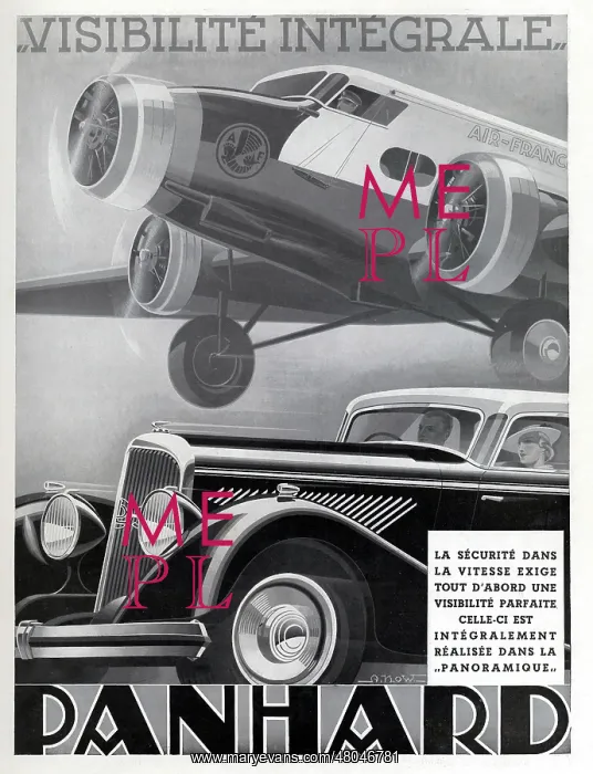 : Magazine Advertisement for Panhard cars : Magazine Advertisement for Panhard cars