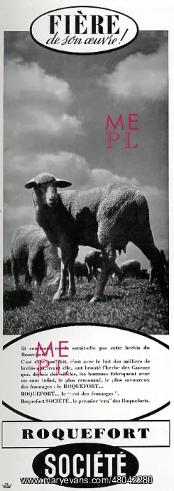  : Magazine Advertisement for Roquefort cheese