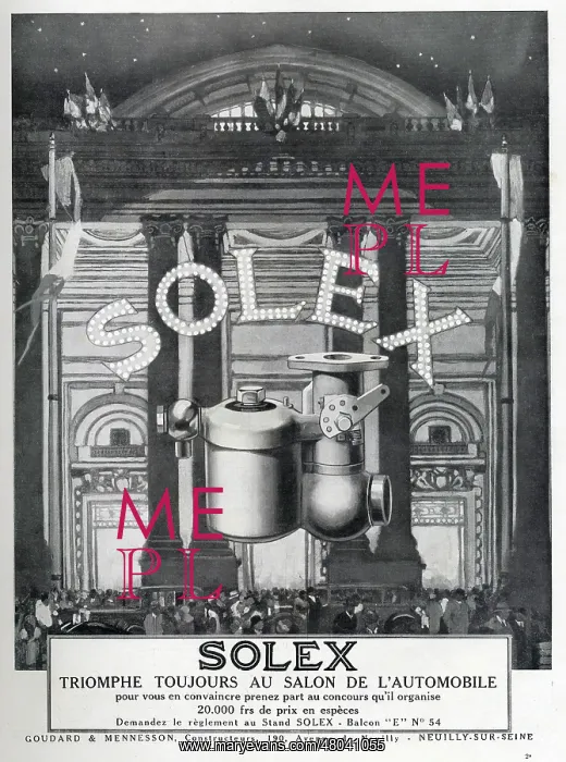 : Magazine Advertisement for Solex carburettors : Magazine Advertisement for Solex carburettors