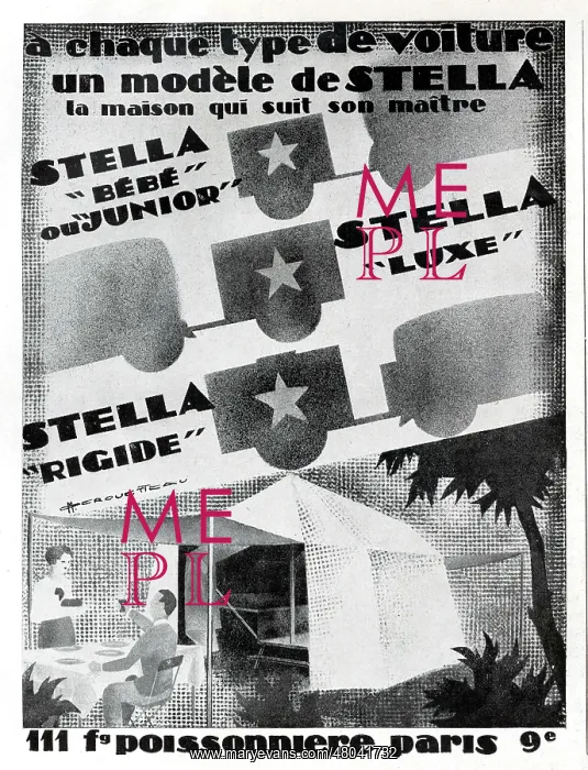 : Magazine Advertisement for Stella tents : Magazine Advertisement for Stella tents