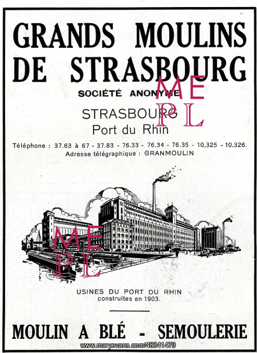 : Magazine Advertisement for Strasbourg mills : Magazine Advertisement for Strasbourg mills