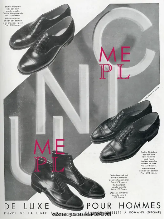 : Magazine Advertisement for Unic boots and shoes : Magazine Advertisement for Unic boots and shoes