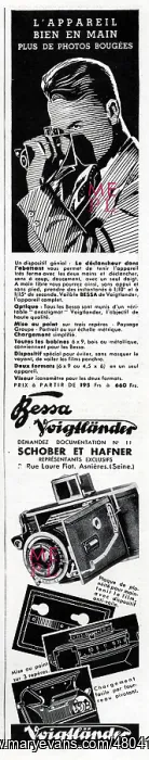 : Magazine Advertisement for Voigtlander cameras : Magazine Advertisement for Voigtlander cameras