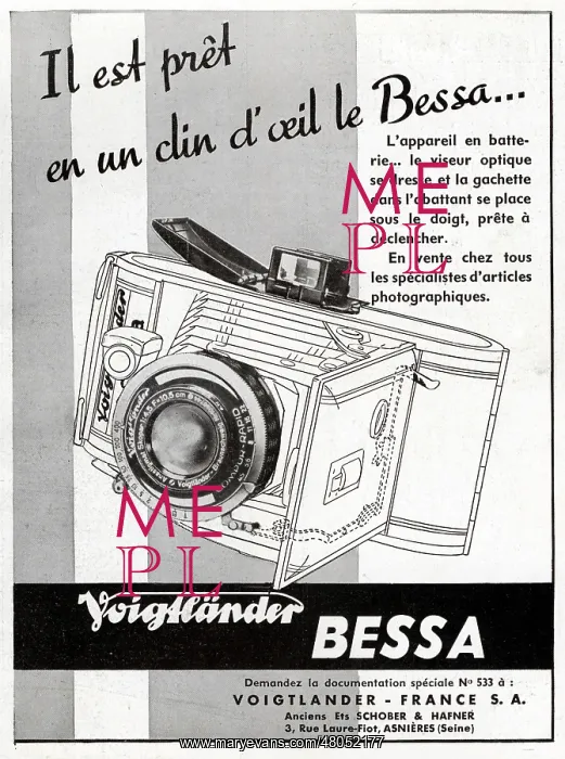: Magazine Advertisement for Voigtlander cameras : Magazine Advertisement for Voigtlander cameras