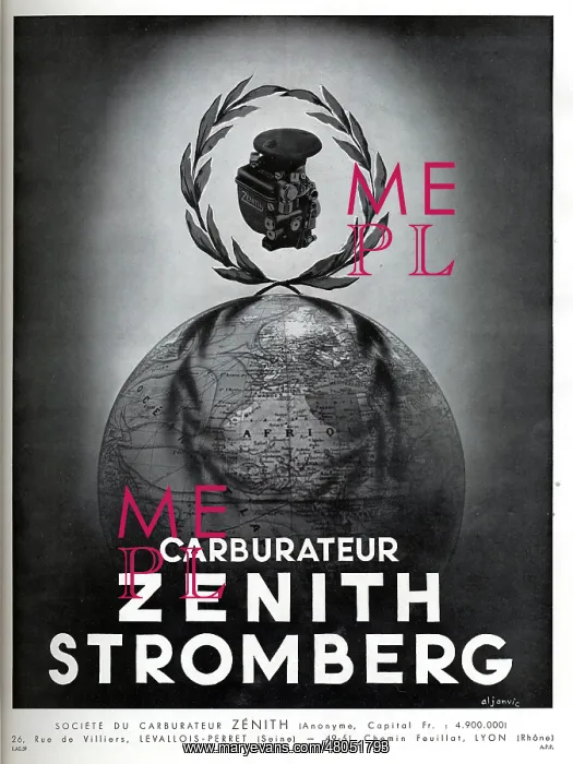 : Magazine Advertisement for Zenith Stromberg carburettor : Magazine Advertisement for Zenith Stromberg carburettor