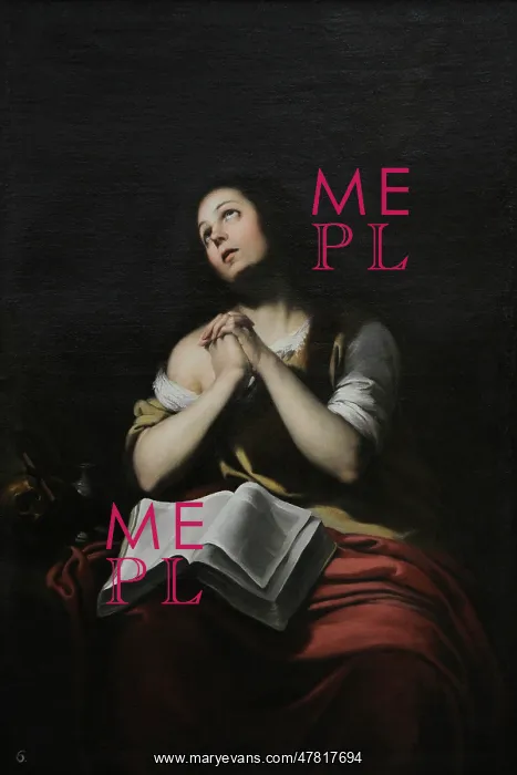: The Magdalene, ca.1650, by Bartolome Esteban Murillo : The Magdalene, ca.1650, by Bartolome Esteban Murillo