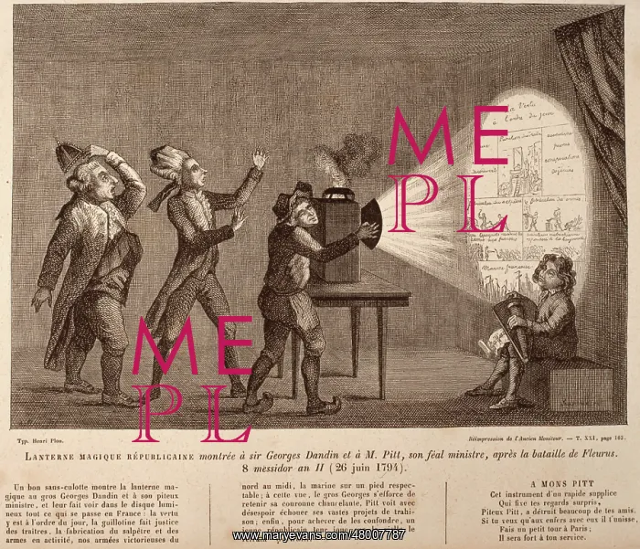 : Magic lantern show during French Revolution : Magic lantern show during French Revolution