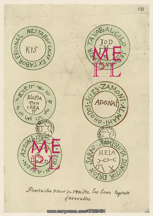 : SIX MAGIC PENTACLES : SIX MAGIC PENTACLES