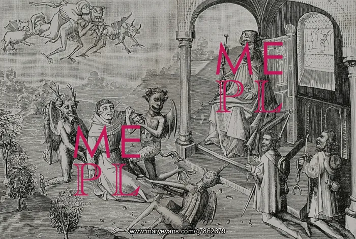 : The Magician Hermogenes orders the devils, in : The Magician Hermogenes orders the devils, in