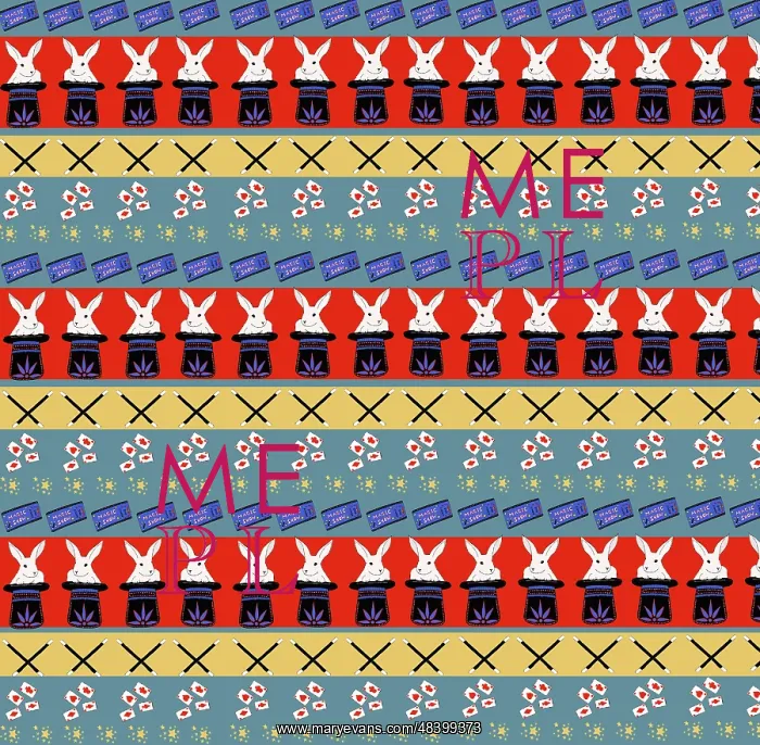 : Magician's equipment repeating pattern design : Magician's equipment repeating pattern design