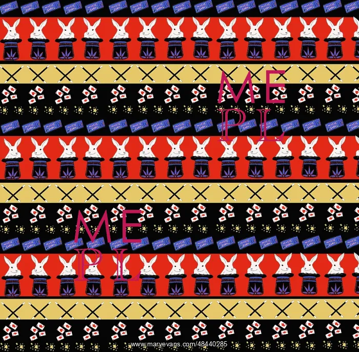 : Magician's equipment repeating pattern design : Magician's equipment repeating pattern design