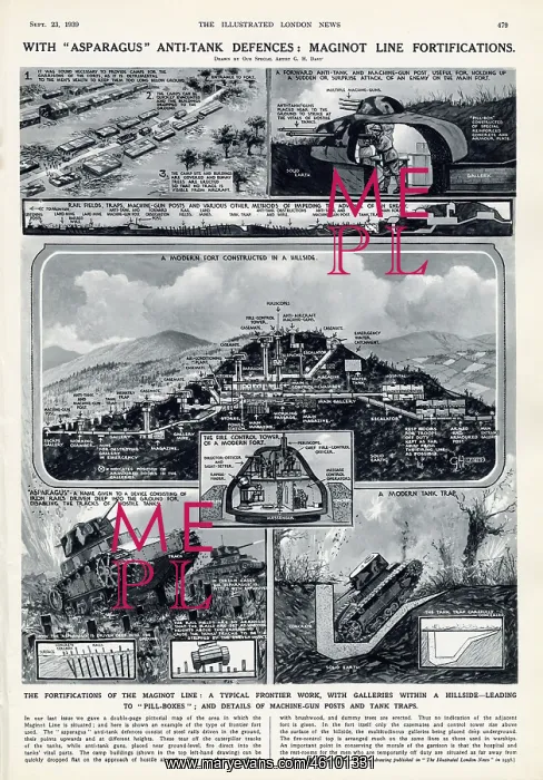 : Maginot Line fortifications by G. H. Davis : Maginot Line fortifications by G. H. Davis