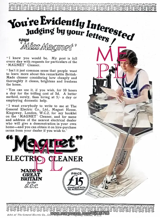  : Magnet Electric Cleaner Advert, 1927