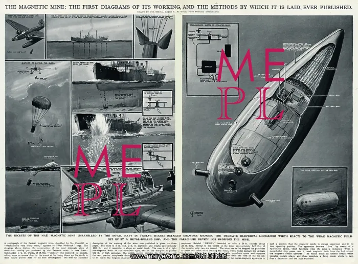 : Magnetic mine by G. H. Davis : Magnetic mine by G. H. Davis