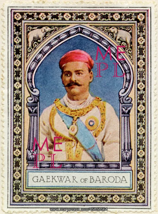 : Maharaja of Baroda / Stamp : Maharaja of Baroda / Stamp