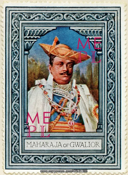 : Maharaja of Gwalior / Stamp : Maharaja of Gwalior / Stamp