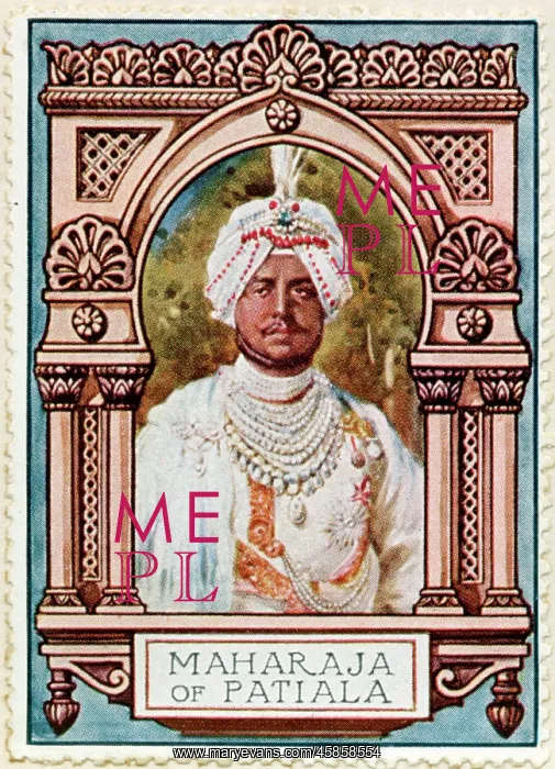 : Maharaja of Patiala / Stamp : Maharaja of Patiala / Stamp