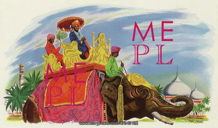  : Maharaja Rides Elephant, India