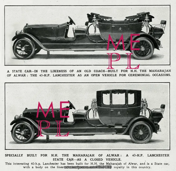 : The Maharajah of Alwar's bespoke Lanchester : The Maharajah of Alwar's bespoke Lanchester