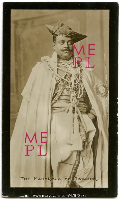 : Maharajah of Gwalior, Indian ruler : Maharajah of Gwalior, Indian ruler
