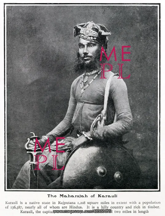 : Maharajah of karauli : Maharajah of karauli
