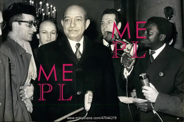 : Mahmoud Riad of Egypt on visit to Paris : Mahmoud Riad of Egypt on visit to Paris