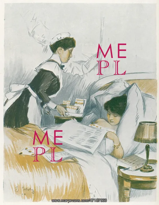 : MAID BRINGS BREAKFAST : MAID BRINGS BREAKFAST