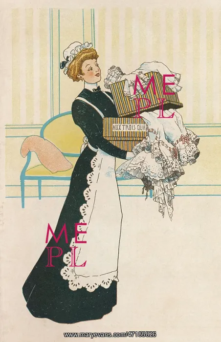  : MAID CARRIES CLOTHES