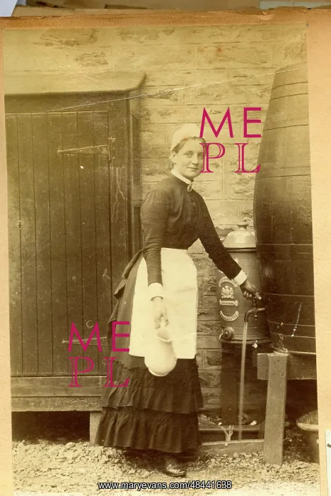 : Maid collecting water
