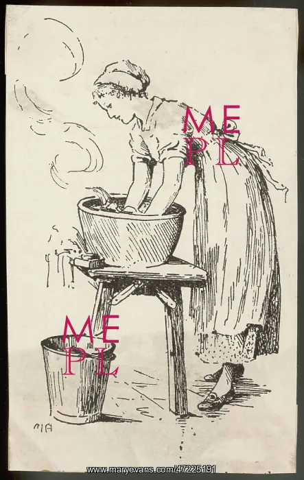  : MAID / LAUNDRY CIRCA 1900