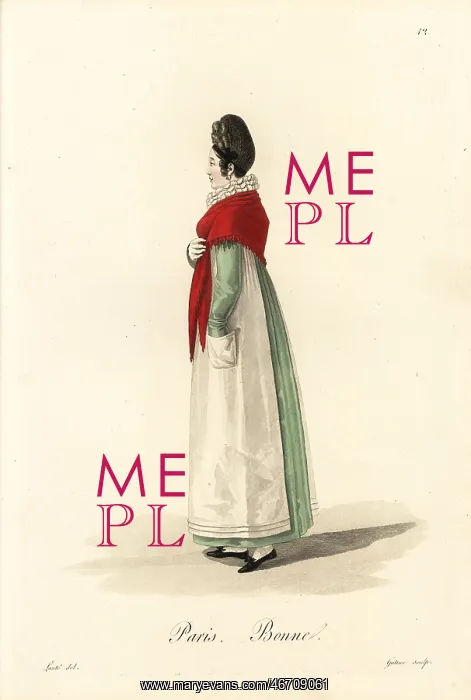 : Maid, Paris, early 19th century : Maid, Paris, early 19th century