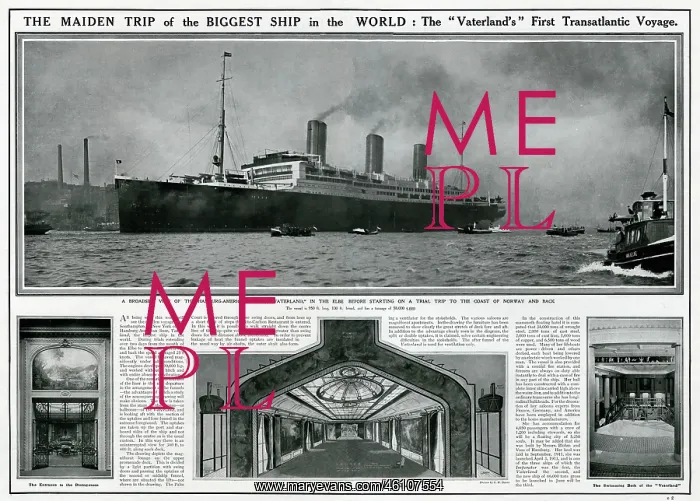 : Maiden voyage of the Vaterland : Maiden voyage of the Vaterland